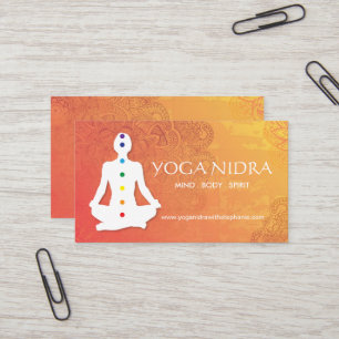Yoga- und Reiki-Visitenkarten Visitenkarte