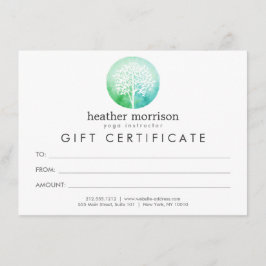 Yoga- und Wellness-Geschenkgutschein für Wasserfar