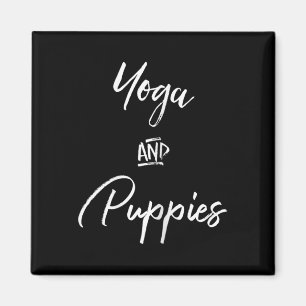 Yoga- und Welpen-Shirt, Namastay Zu Hause Mit Mein Magnet