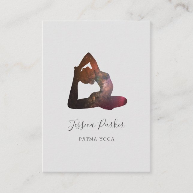 Yoga Universe Business Card Visitenkarte (Vorderseite)