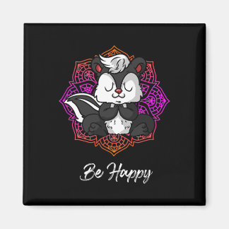 Yoga Unleashed Ruhige Skunk-Yoga-Zen Magnet