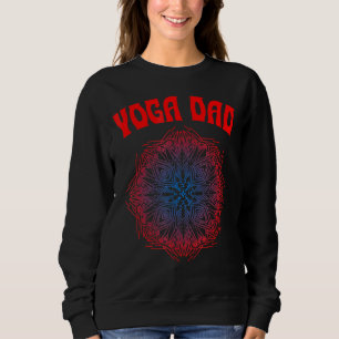 Yoga Vater Psychedelic Mandala Illustration Vater Sweatshirt