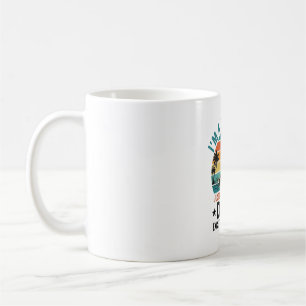 Yoga-Vater Vintage-Sonnenuntergang Lustiges Vater- Kaffeetasse