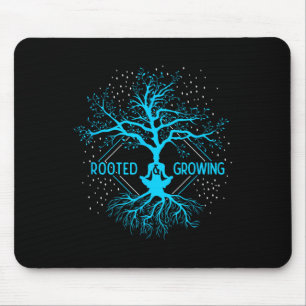 Yoga Verwurzelt Und Wachsend Meditation Lebensbaum Mousepad