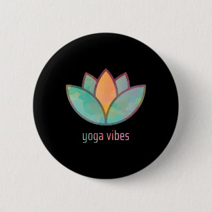 Yoga-Vibes-Lotus-Bild im stilvollen Wasserfarben-D Button