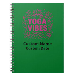 Yoga Vibes Lotus Vines Notizblock