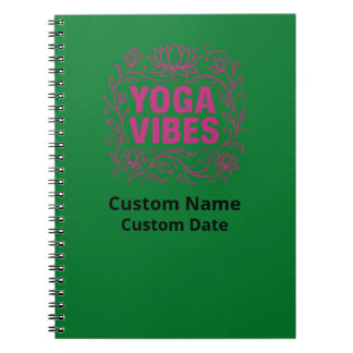 Yoga Vibes Lotus Vines Notizblock