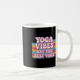 Yoga Vibes Sind Die Besten Vibes Neon Retro Bubble Kaffeetasse