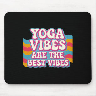 Yoga Vibes sind die besten Vibes Neon Retro Bubble Mousepad