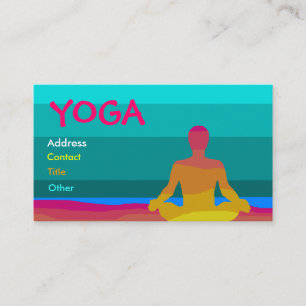 Yoga-Visitenkarte - besonders angefertigt Visitenkarte