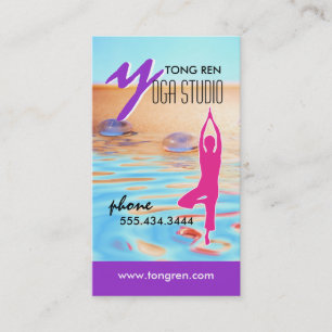 Yoga-Visitenkarte-Schablone Visitenkarte