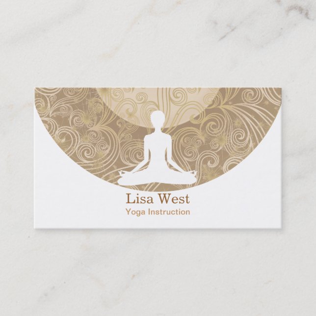 Yoga-Visitenkarten Visitenkarte (Vorderseite)