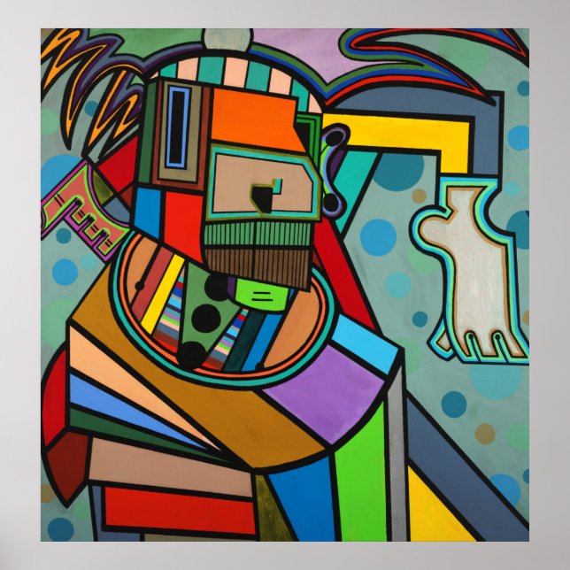 "Yoga" von Ruchell Alexander Poster (Vorne)