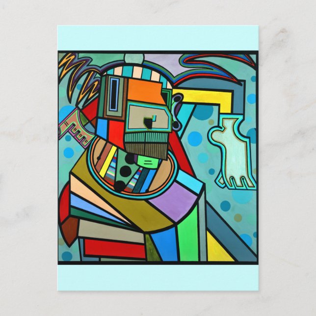 "Yoga" von Ruchell Alexander Postkarte (Vorderseite)