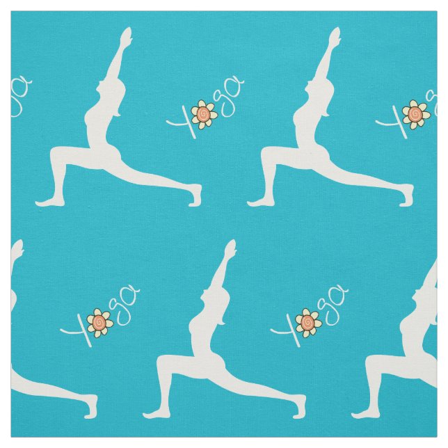 Yoga Warrior Pose Stoff (Muster)