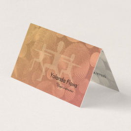 Yoga Warrior Pose Visitenkarten