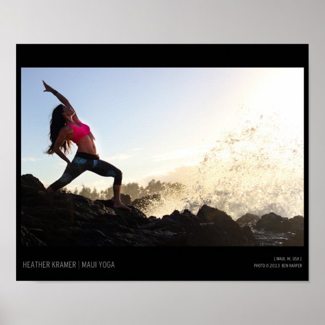 Yoga Wave Poster (Vorne)