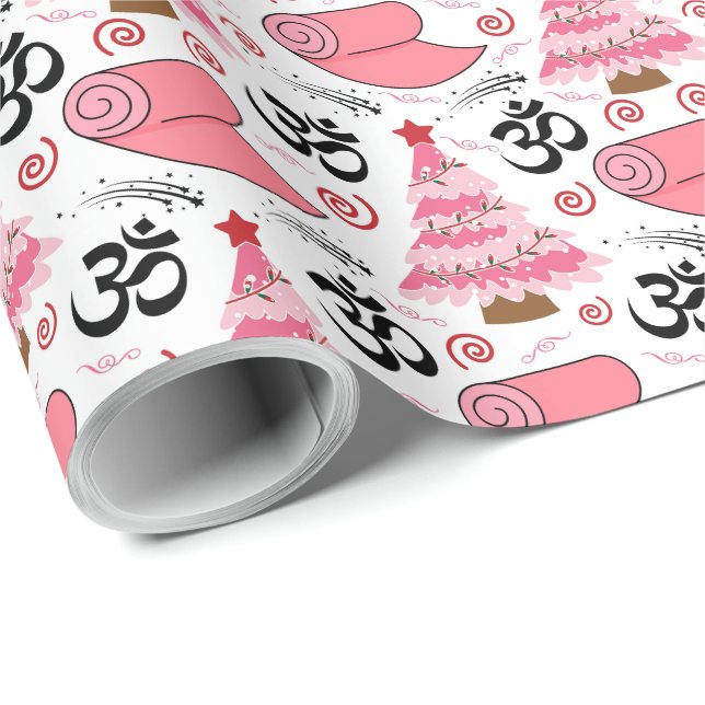Yoga Weihnachtsgeschenke Wrapping Paper Geschenkpapier (Rolleneckpunkt)
