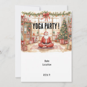 Yoga Weihnachtslehrer Einladung