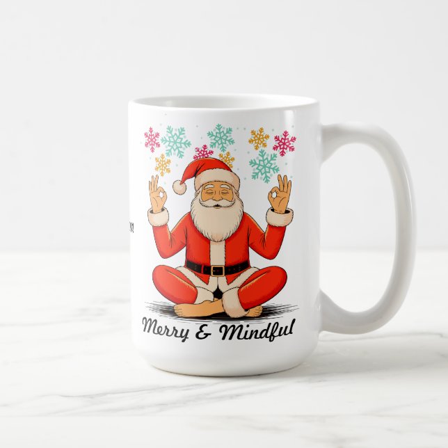 Yoga-Weihnachtsmann Kaffeetasse (Rechts)