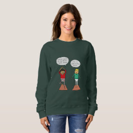 Yoga-Weihnachtspullover der Weihnachtsbaum-Pose-| Sweatshirt