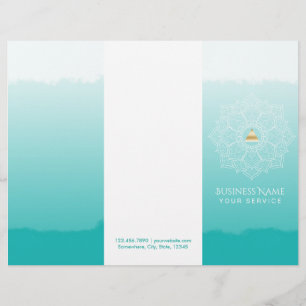 Yoga Wellness-Center Gold Triangle Mandala Aqua Tr