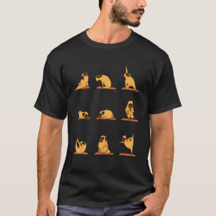 Yoga Welpe Yoga Mops-Haltungen und Meditation Lust T-Shirt