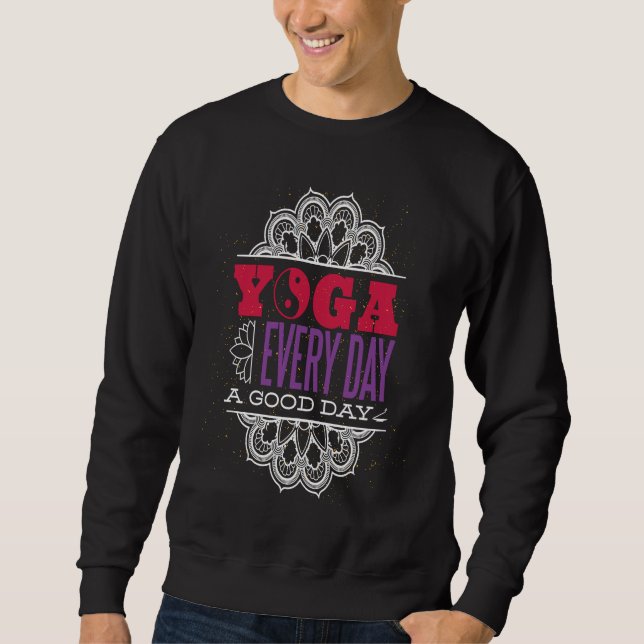 Yoga Women Workout Positive Feelings Namaste Relax Sweatshirt (Vorderseite)