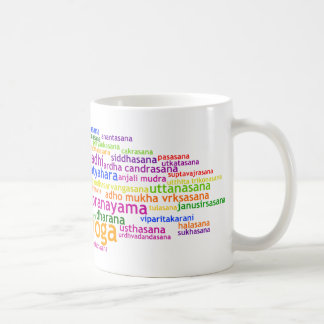 Yoga Wordle Kaffeetasse