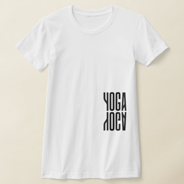 Yoga, Yoga Cool, modern, Frauenmatte, weiß T-Shirt (Ablage )