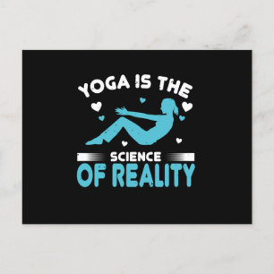 Yoga - Yoga ist die Wissenschaft der Realität Postkarte
