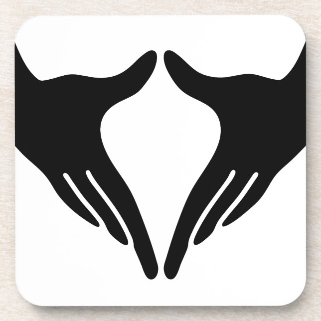 Yoga Yoni Mudra Getränkeuntersetzer (Vorderseite)