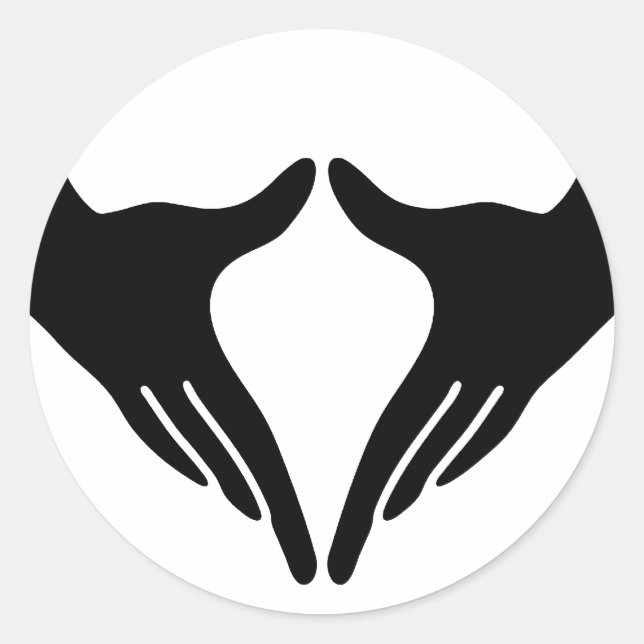 Yoga Yoni Mudra Runder Aufkleber (Vorderseite)