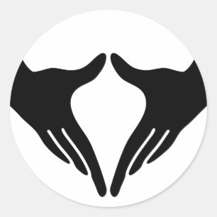 Yoga Yoni Mudra Runder Aufkleber