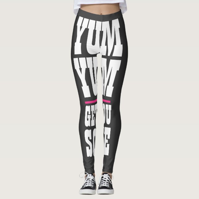 Yoga YUM YUM YUM YUM SHOP Leggings (Vorderseite)