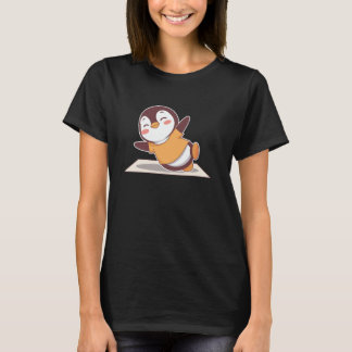 Yoga-Zeit mit süßem Pinguin-Yoga T-Shirt