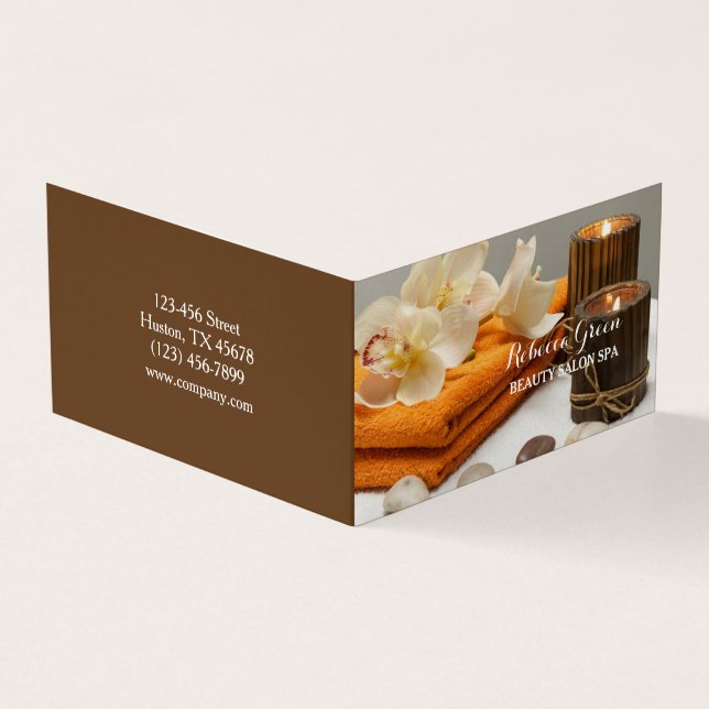 Yoga Zen Aromatherapie Skincare WELLNESS-CENTER Ma Visitenkarten (Vorderseite)