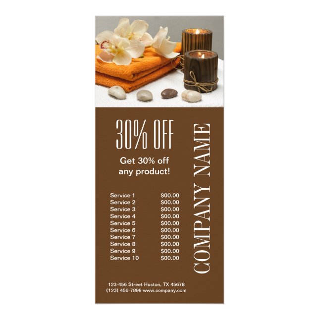 Yoga Zen Aromatherapie Skincare WELLNESS-CENTER Ma Werbekarte (Vorne)