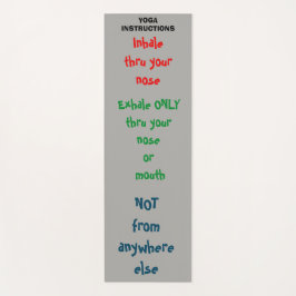 Yogaanweisungen Yogamatte