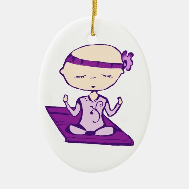 Yogababy Keramik Ornament (Vorne)