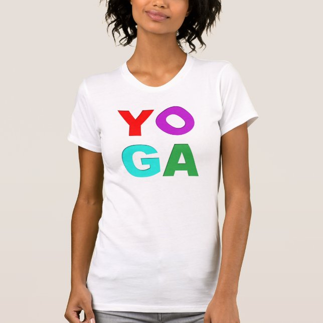 Yogabuchstaben T-Shirt (Vorderseite)