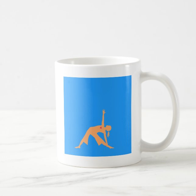 Yogadreieck-Pose Tasse (Rechts)