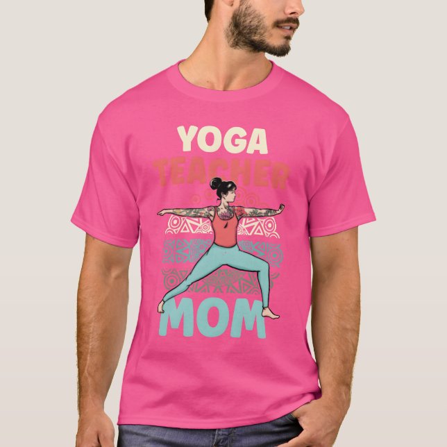 Yogaeacher Mama Mommy Mother Hobby Girl T-Shirt (Vorderseite)