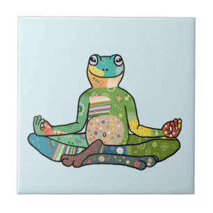 Yogafrosch Fliese