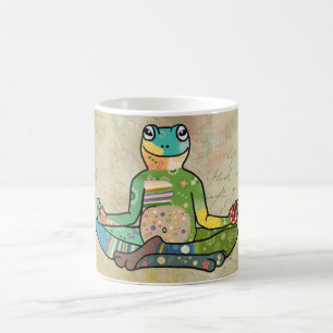 yogafrosch kaffeetasse