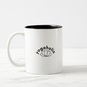 Yogaholic-Yoga-Meditation-Namaste-Fitness-Yogi-Zen Zweifarbige Tasse