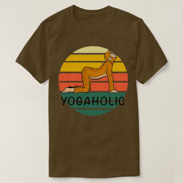 Yogaholic Yoga Shirt Namaste Shirt Yoga Meditation (Design vorne)