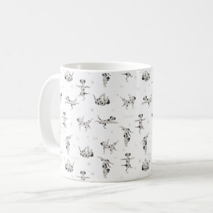 Yogahund-Dalmatiner Kaffeetasse
