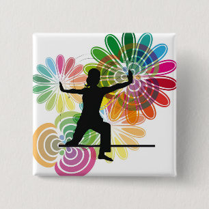 Yogaillustration Button