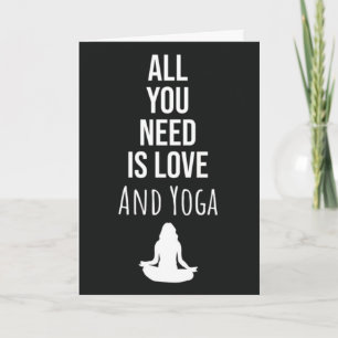 Yogakarten für die Yogafrau für sie Karte